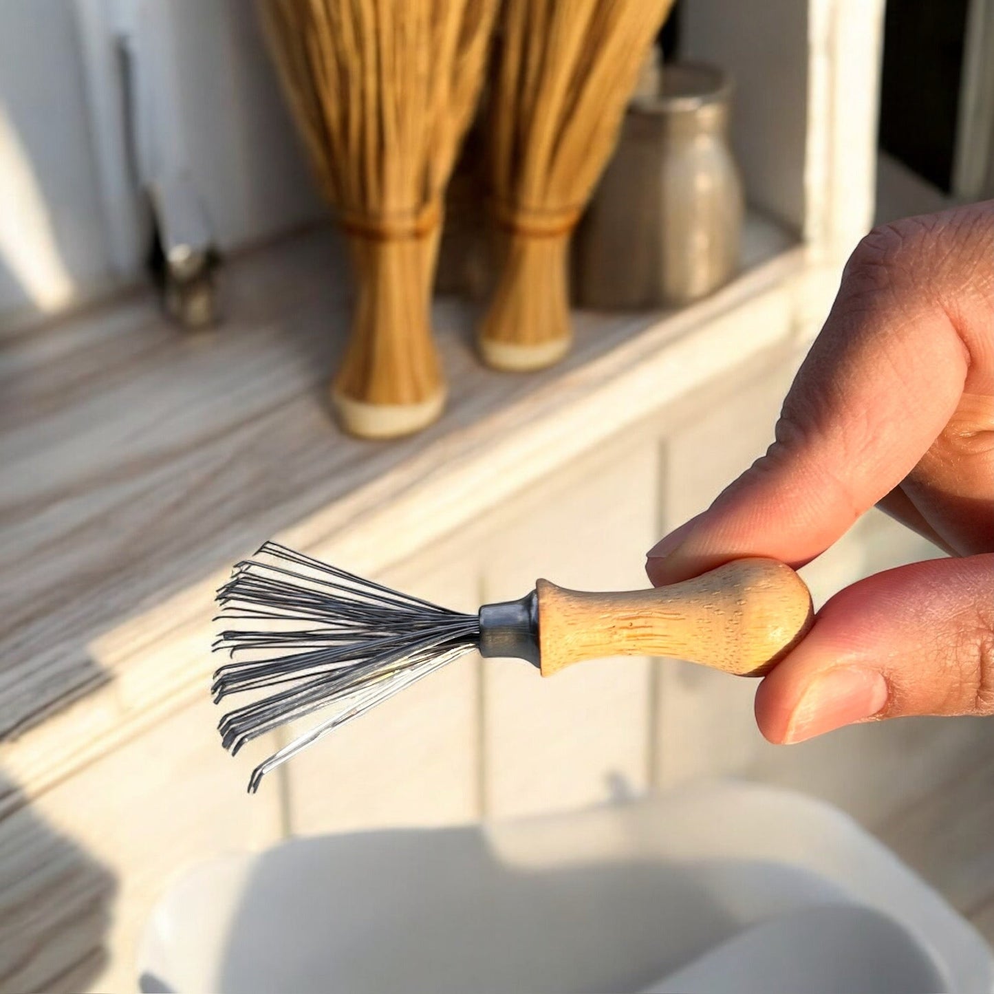 Bamboo Hairbrush Cleaning Tool