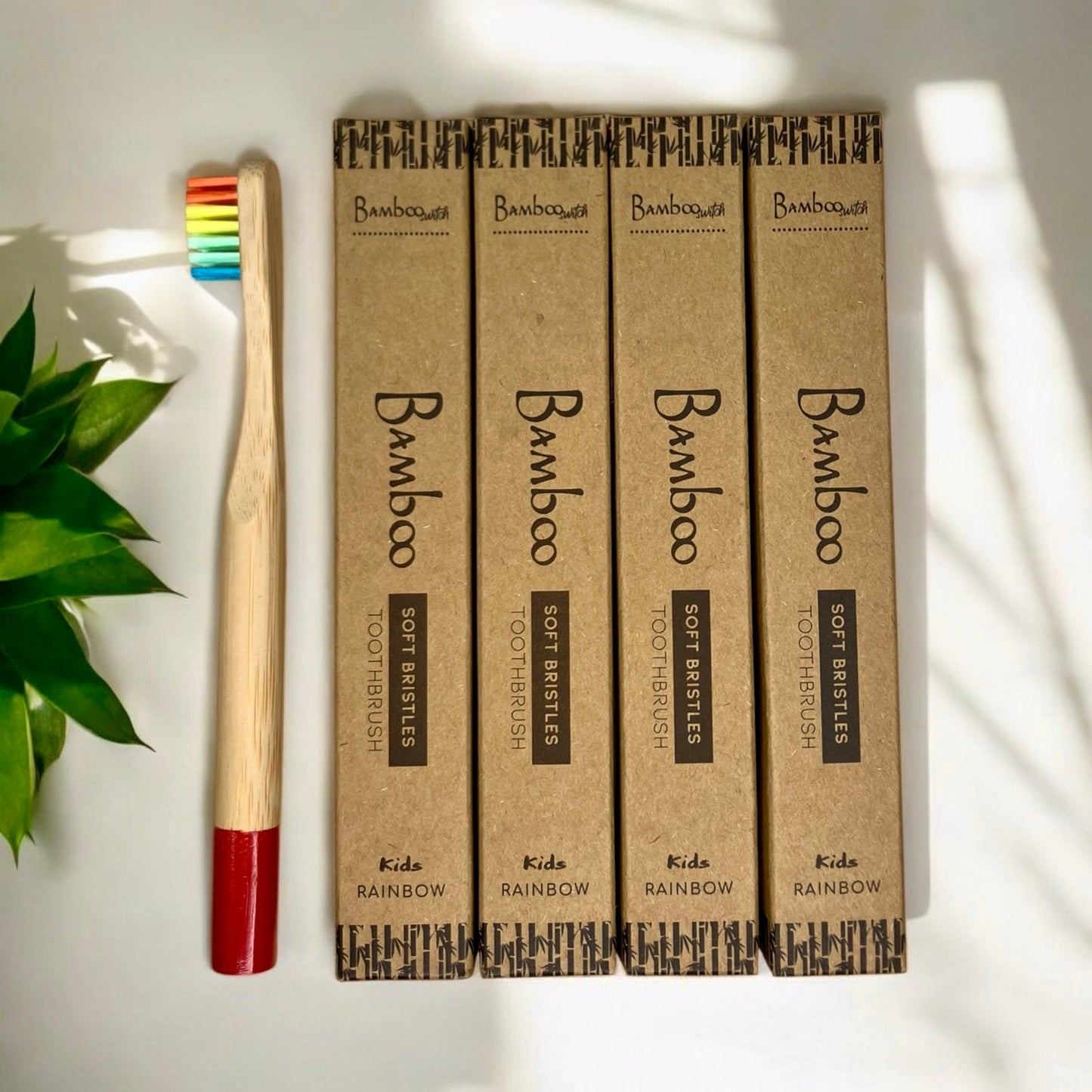 Bamboo Kids Toothbrush | Round Handle