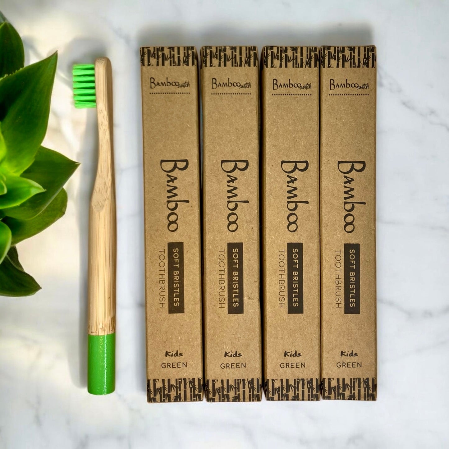 Bamboo Kids Toothbrush | Round Handle