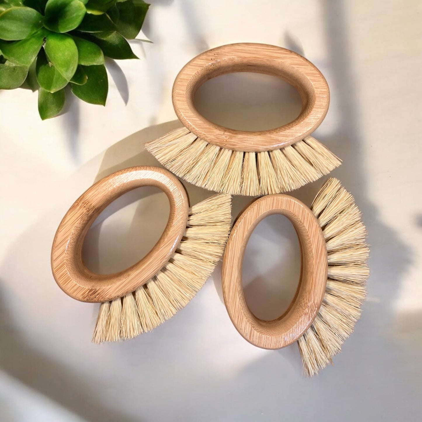 Bamboo Veggie Cleaning Brush | Oval