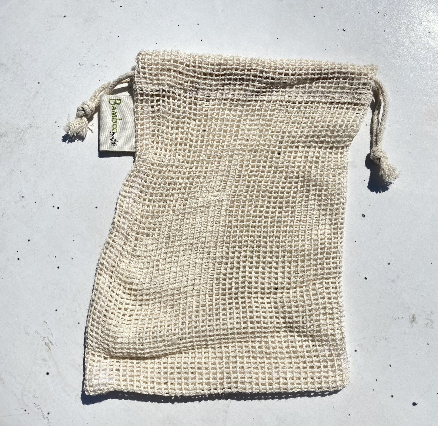 Cotton Mesh Wash Bag