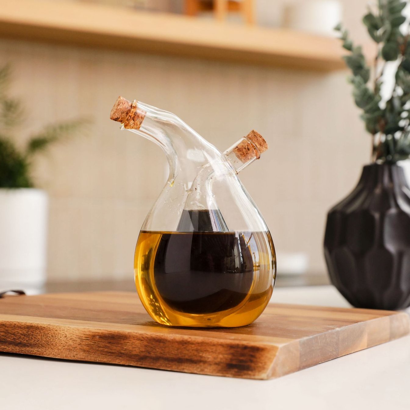 Glass Oil and Vinegar Cruet