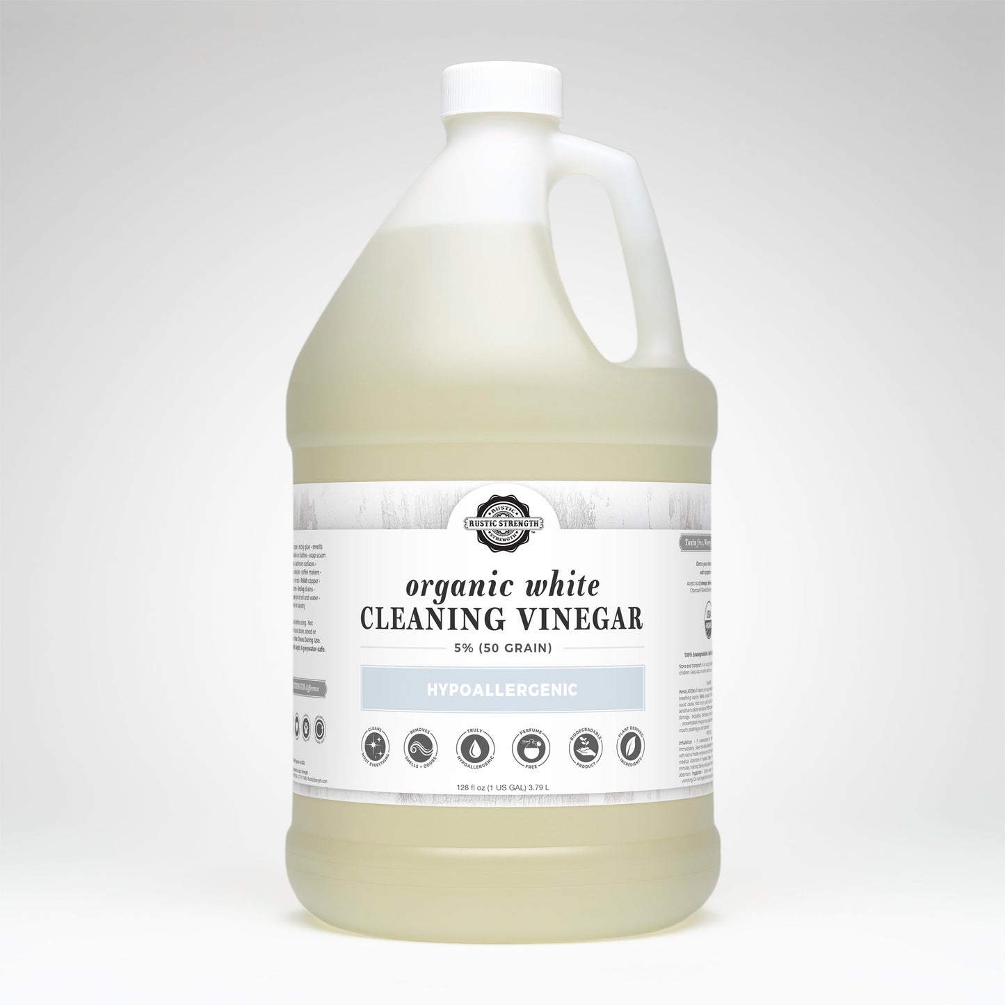 Organic White Cleaning Vinegar | 5% (50 grain)