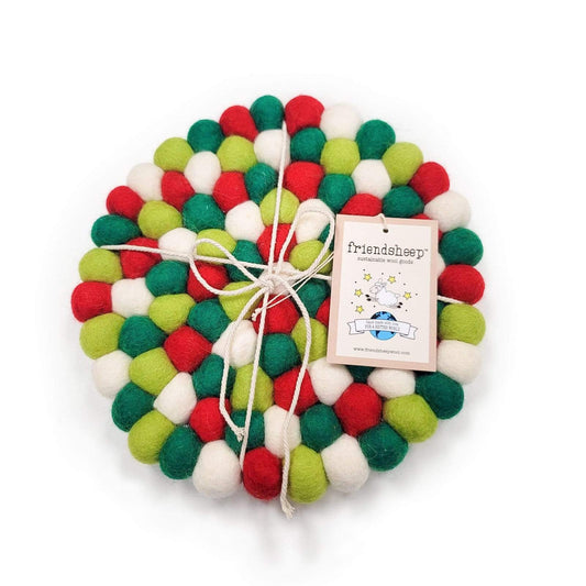 North Pole Eco Coasters & Trivet