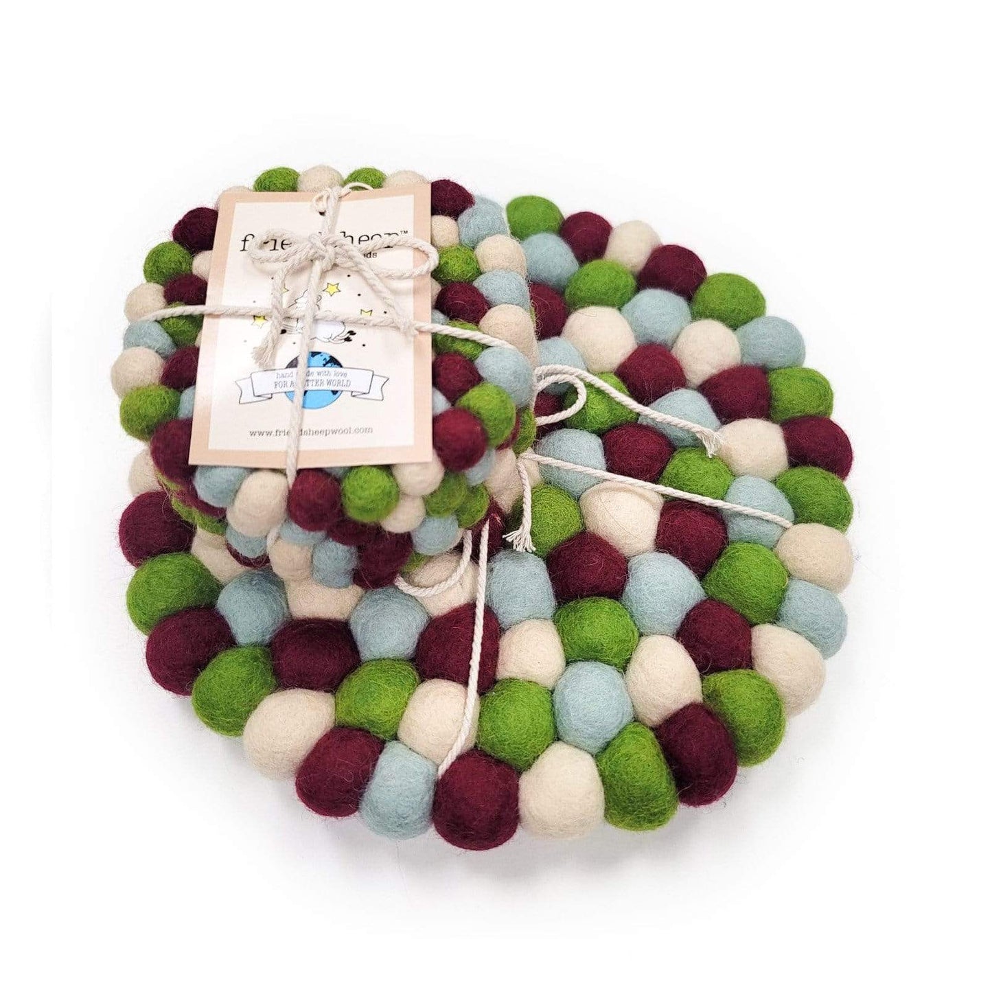 Yuletide Eco Coasters & Trivet