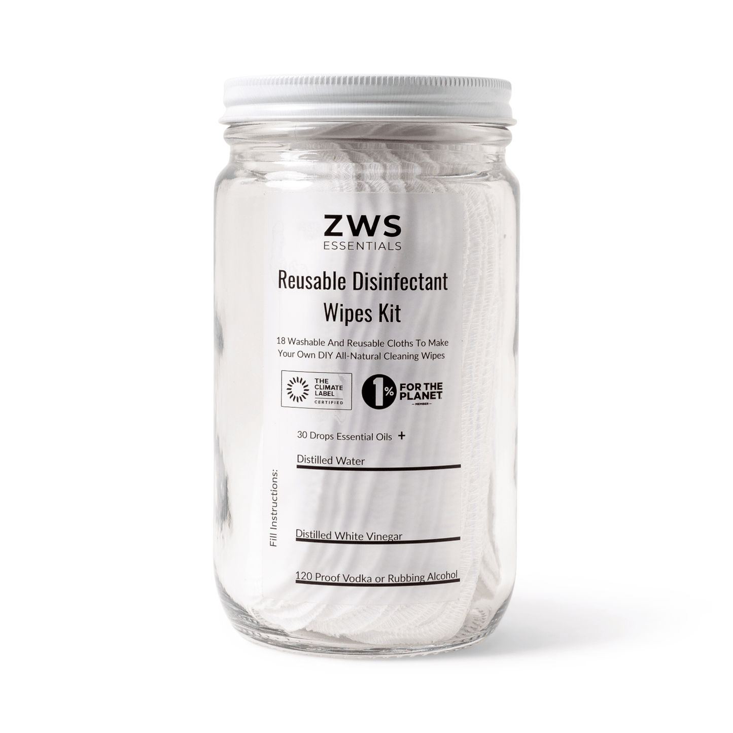 Reusable Disinfectant Wipes - DIY Kit